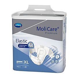 MoliCare Premium Elastic 6D Disposable Diaper Brief, Moderate, X-Large