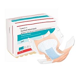 Wings Quilted Plus with BreatheEasy Technology Incontinence Brief, Small