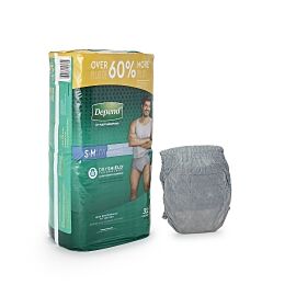 Depend FIT-FLEX Underwear Maximum for Men, Small/Medium