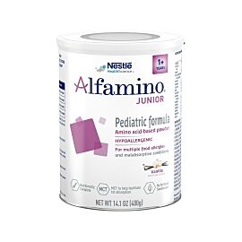 Alfamino Junior Vanilla Amino Acid Based Pediatric Oral Supplement / Tube Feeding Formula, 14.1 oz. Can Powder