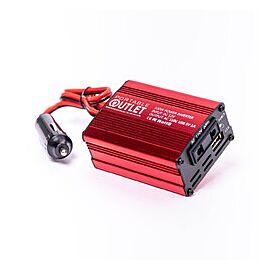 Portable Outlet Car Power Inverter and Adapter with Built-in USB Port