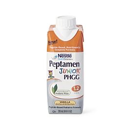 Peptamen Junior PHGG Vanilla Pediatric Oral Supplement / Tube Feeding Formula, 8.45 oz. Carton
