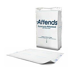 Attends Supersorb Advanced Disposable White Backsheet Underpad, Heavy, 30 X 36 Inch