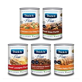 Thick-It Variety of Meat Entrées Purée, 12 Cans per Case