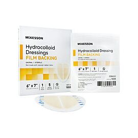 McKesson Hydrocolloid Dressing, Film Backing - Sacral Wound Bandage
