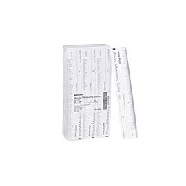 McKesson Wound Measuring Guide - Paper Ruler, Metric/English - 6 in