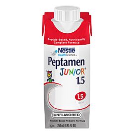Peptamen Junior 1.5 Peptide-Based Complete Nutrition Unflavored 8.45 oz Carton