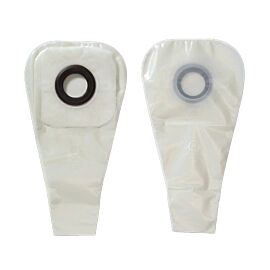 One-Piece Drainable Transparent Ostomy Pouch, 16 Inch Length, 22 mm Stoma