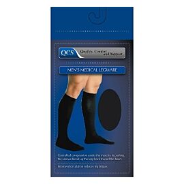 QCS Compression Knee-High Socks, X-Large, Black