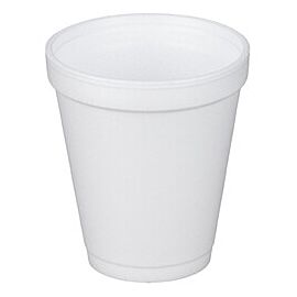 Dart Styrofoam Cups, Insulated for Hot and Cold Drinks, Disposable - White, 8 oz