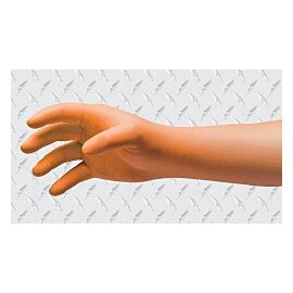 NitriDerm EP Orange Extended Cuff Length Exam Glove, Medium, Orange