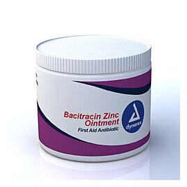 Dynarex Bacitracin Zinc Ointment, First Aid Antibiotic for Burns, Scrapes