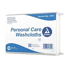 dynarex Disposable Washcloth, 10 x 13 Inch