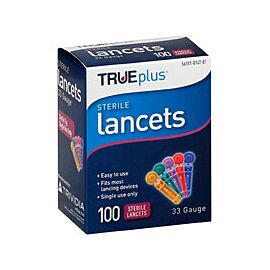 TRUEplus Twist Top Lancet Incision Device, 33 Gauge