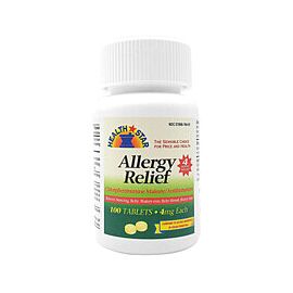 McKesson Allergy Relief 4 mg Chlorpheniramine Maleate Tablet, 100 per Bottle