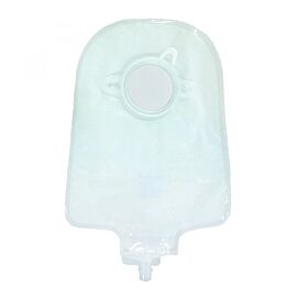 Securi-T Two-Piece Drainable Transparent Urostomy Pouch, 9 Inch Length, 1¾ Inch Flange