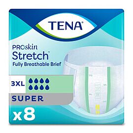 TENA Stretch Bariatric Incontinence Briefs, Super Absorbency - Unisex Adult Diapers, Disposable, 3XL