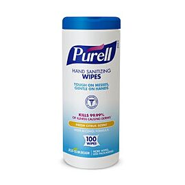 Purell Hand Sanitizing Wipe Citrus Scent 100 Count Canister