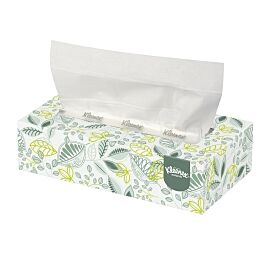 Kleenex Naturals Facial Tissue, Flat Box