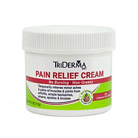 TriDerma MD Pain Relief Cream 4 oz. Jar 4% - 1.25% Strength