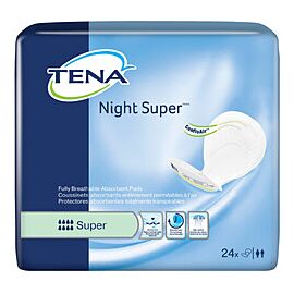TENA Night Incontinence Pads, Super Absorbency - Unisex, One Size Fits Most, Disposable