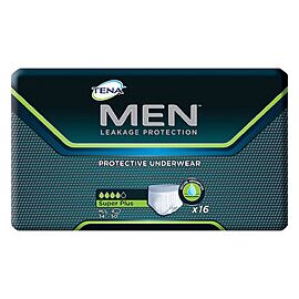 TENA Men's Incontinence Underwear, Super Plus Absorbency with Leakage Protection