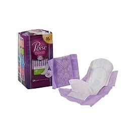 Poise Bladder Control Pads, Light Absorbency, One Size Fits Most, 8.5" Adult, Female, Disposable