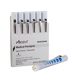 McKesson Medical Penlight, Disposable High-Intensity White Light, 4 1/2 in