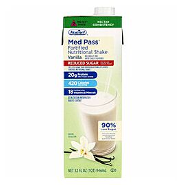 Med Pass Reduced Sugar Vanilla Oral Supplement 32 oz Carton