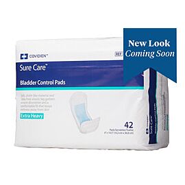 Sure Care Bladder Control Pads, Extra Heavy Absorbency - Unisex, One Size Fits Most, 4 in x 14 1/2 in