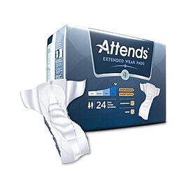 Attends Extended Wear Bladder Control Pads, Severe Absorbency - Unisex, One Size Fits Most, 36 in L