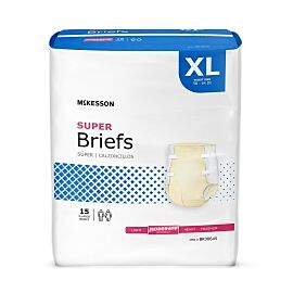 McKesson Super Moderate Absorbency Incontinence Brief, Extra Large