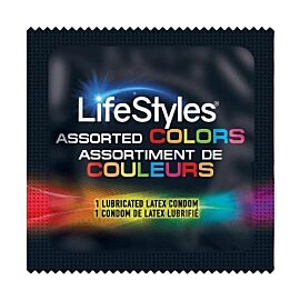 Lifestyles Assorted Colors Condom