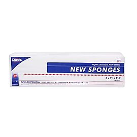 Dukal NonSterile Nonwoven Sponge, 3 x 3 Inch