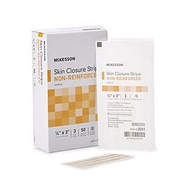 McKesson Flexible Skin Closure Strip 1/4 x 3" Sterile 50 per Box