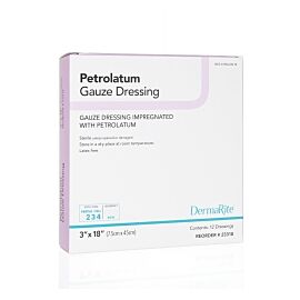 DermaLite Petrolatum Impregnated Dressing, 3 x 18 Inch