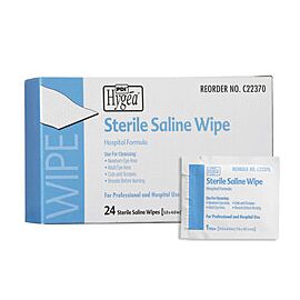 Hygea Saline Wipes, Sterile - Hospital Formula, Mild and Gentle Cleansing Wipe