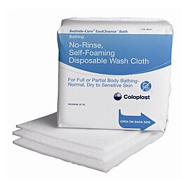 Bedside-Care EasiCleanse Rinse-Free Bath Washcloth Wipe Soft Pack Unscented