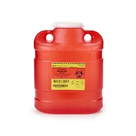 Becton Dickinson Red Sharps Container, 11½ x 8¾ x 5½ Inch