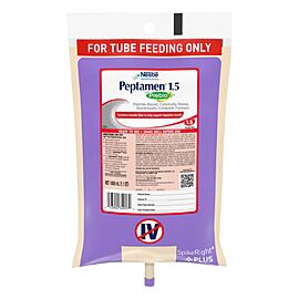 Peptamen 1.5 with Prebio1 Unflavored Tube Feeding Formula 33.8 oz Bag