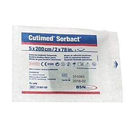 Cutimed Sorbact Impregnated Dressing, 2 x 79 Inch
