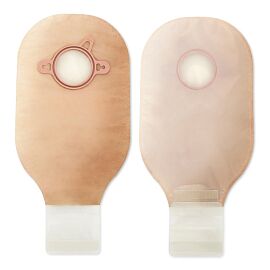 New Image Drainable Ultra Clear Ostomy Pouch, 12 Inch Length, 4 Inch Flange