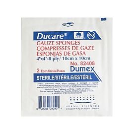 Ducare Sterile Gauze Sponge, 4 x 4 Inch