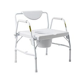 McKesson Bariatric Commode Chair - Heavy Duty Steel Frame