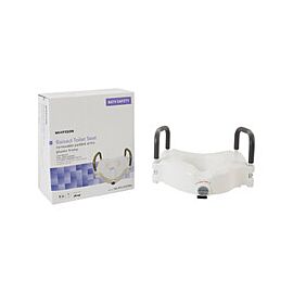 McKesson Raised Toilet Seat - Elevated Seat with Removable Arms - 4 in
