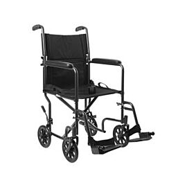 McKesson Transport Chair - Lightweight with Swing-Away Footrests