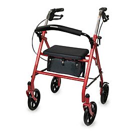 McKesson Rollator / Rolling Walker, 4 Wheels - Folding Aluminum Frame, Durable, 31 in to 35 in Handle Height