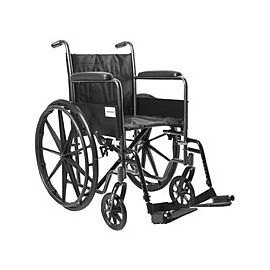 McKesson Wheelchair with Swing-Away Footrests - Folding