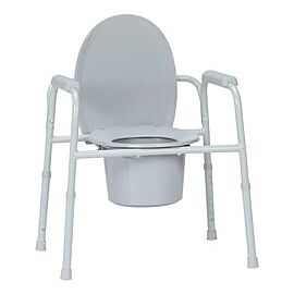 McKesson Commode Chair - Steel Frame - 350 lbs Weight Capacity