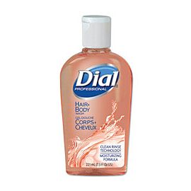 Dial Professional Shampoo and Body Wash Peach Scent 7.5 oz. Flip Top Bottle